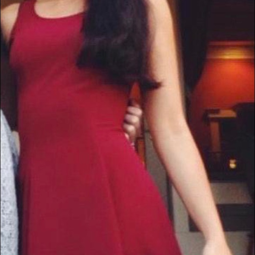 Divided Red Dress